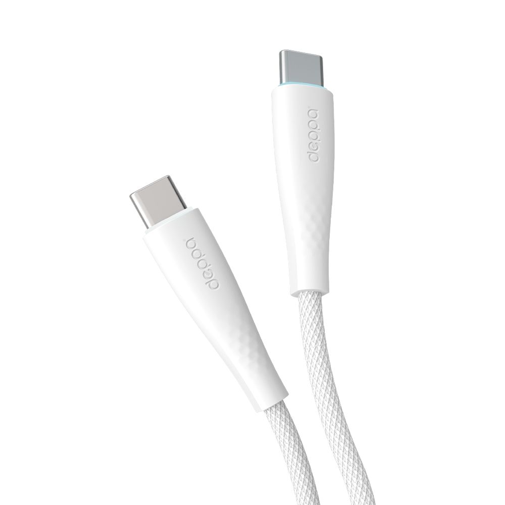 

Кабель USB Type-C-USB Type-C Deppa 72547-OZ 2м белый, 72547-OZ