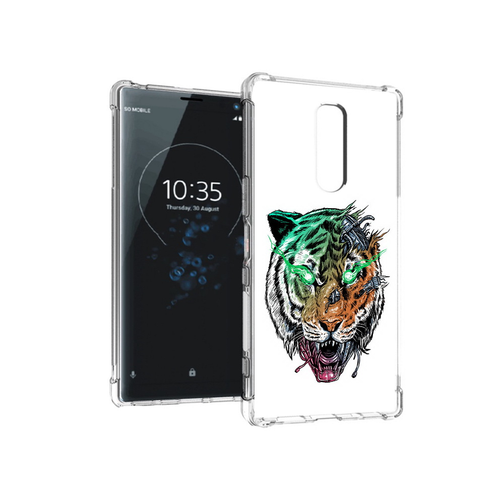 

Чехол MyPads Tocco для Sony Xperia 1 робо-тигр (PT141276.244.584), Прозрачный, Tocco