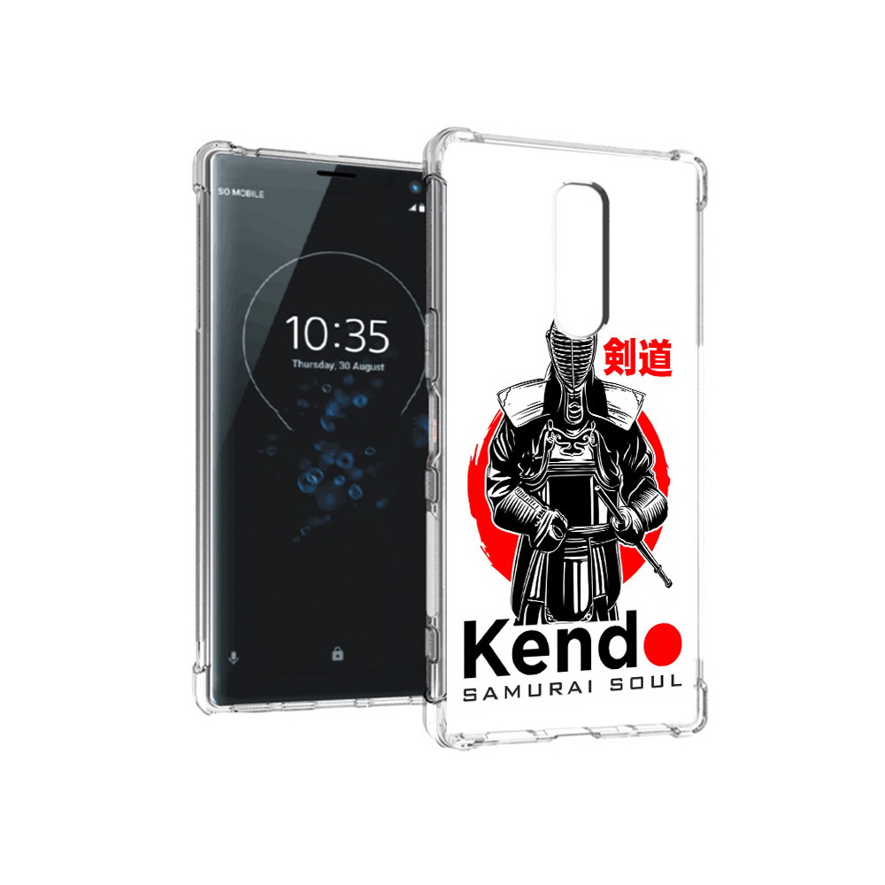 

Чехол MyPads Tocco для Sony Xperia 1 рисованый самурай (PT141276.244.581), Прозрачный, Tocco