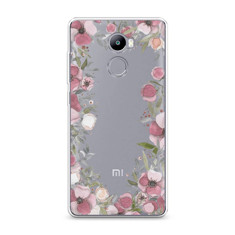 

Чехол Awog на Xiaomi Redmi 4 "Розовая цветочная рамка", Разноцветный, 31150-8