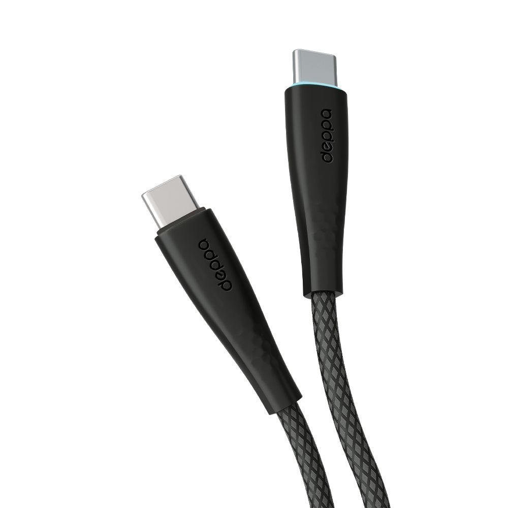 

Кабель USB Type-C-USB Type-C Deppa 72532-OZ 1м черный, 72532-OZ