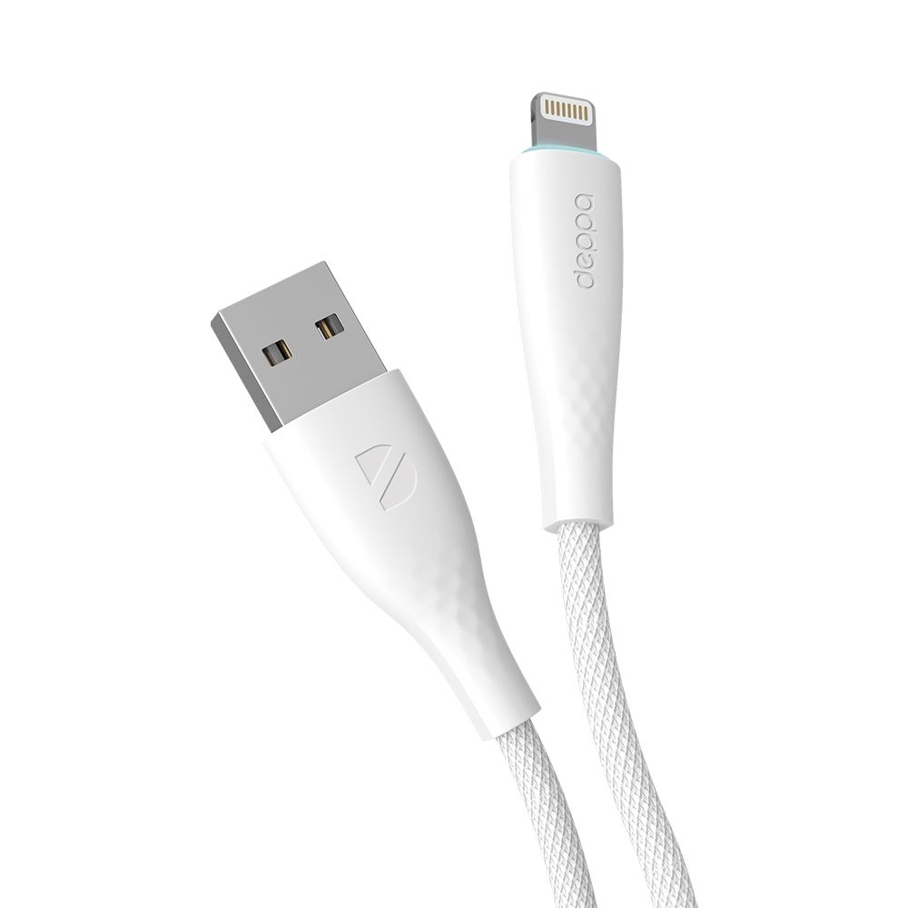 Кабель Lightning-USB Deppa 72530-OZ 1м белый