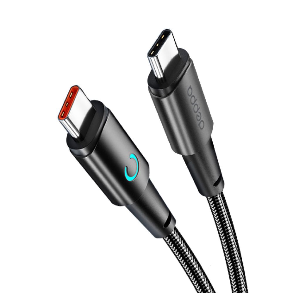

Кабель USB Type-C-USB Type-C Deppa 72524-OZ 1.5м черный, 72524-OZ