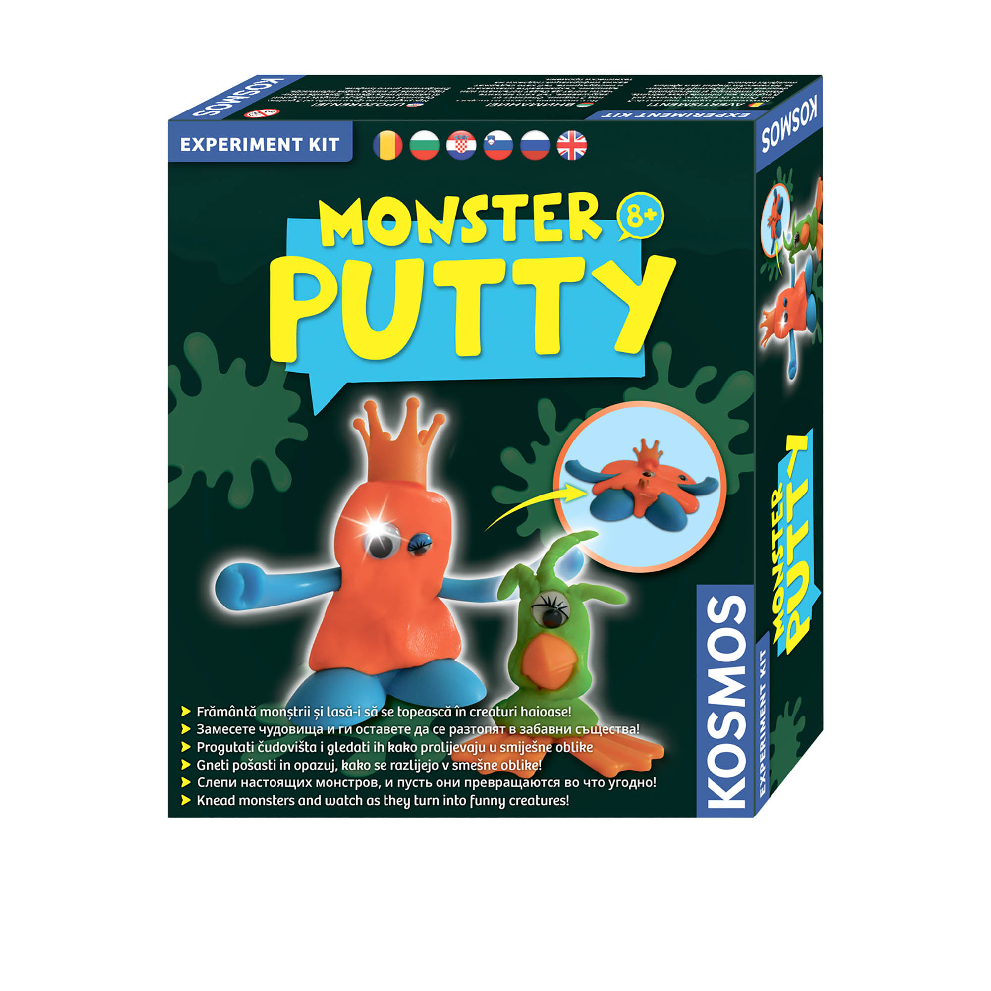 Подарочный набор для химических опытов Kosmos Experiments Юный физик Monster Putty настольная игра kosmos dimension измерение 692209