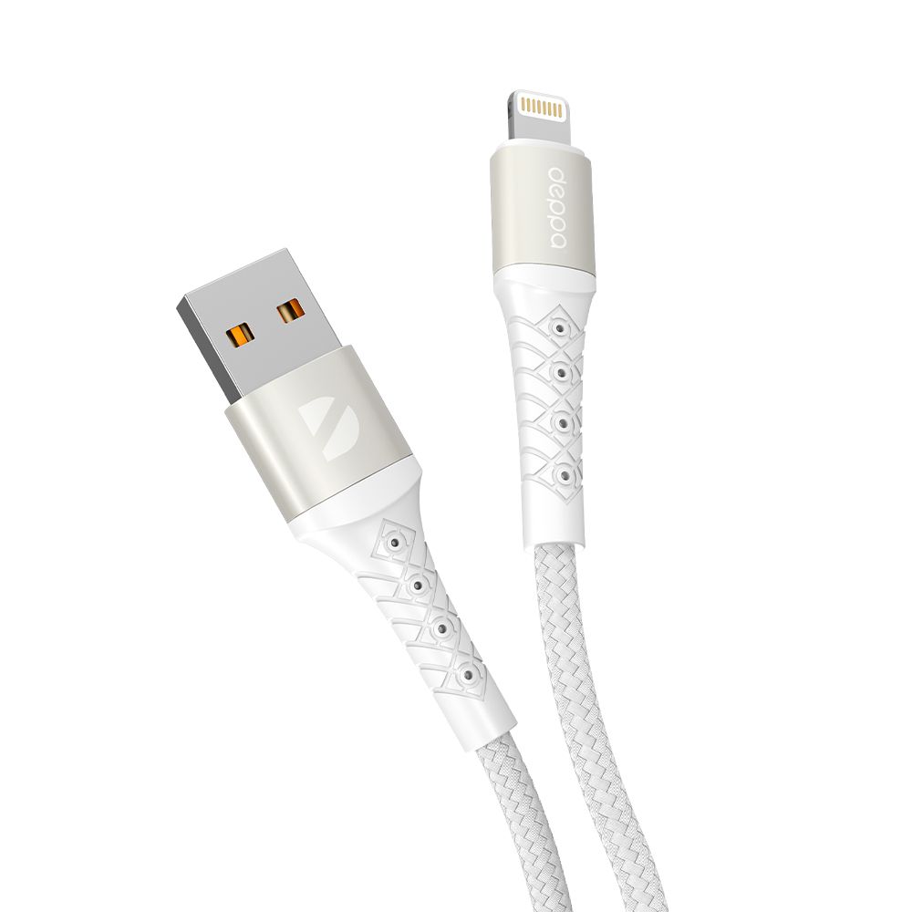 Кабель Lightning-USB Deppa 72519-OZ 1м белый