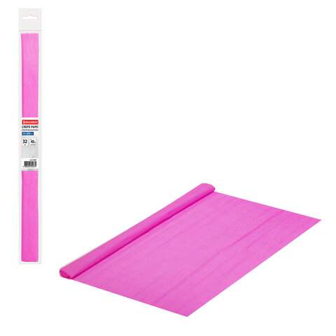 

Бумага крепированная, Brauberg, 50х250 см, ярко-розовая, в рулоне, 112527 - (10 шт.)
