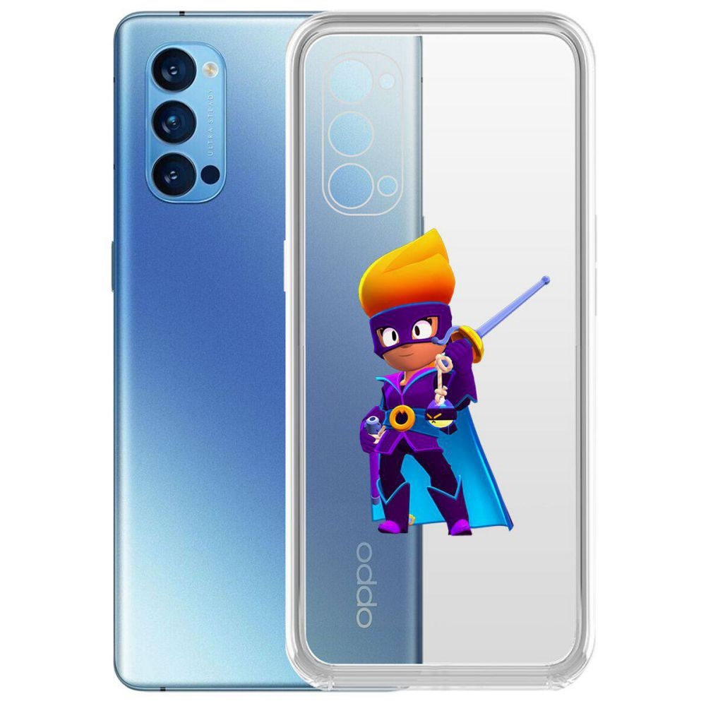 

Чехол-накладка Brawl Stars-Амбер де Ла Вега для Oppo Reno4 Pro 5G, Прозрачный