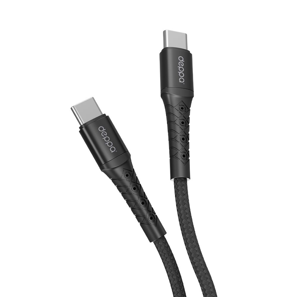 

Кабель USB Type-C-USB Type-C Deppa 72518-OZ 1м черный, 72518-OZ