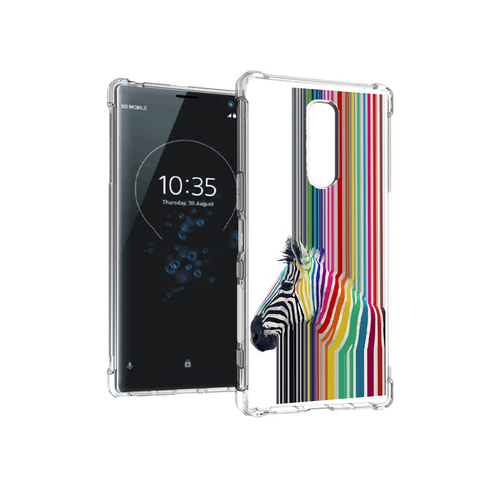 

Чехол MyPads Tocco для Sony Xperia 1 радужная зебра (PT141276.244.565), Прозрачный, Tocco