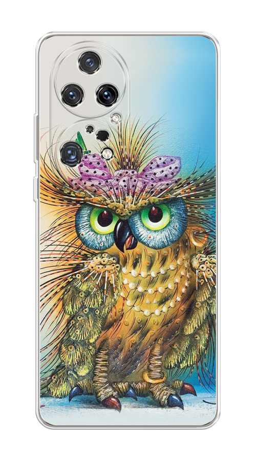 

Чехол на Huawei P50 Pro "Модная сова", Коричневый;голубой, 6105050-1
