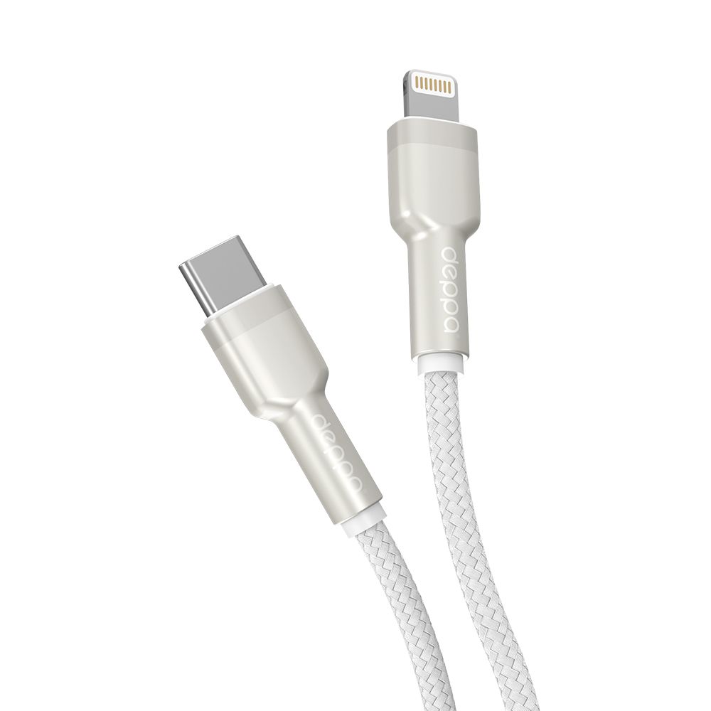

Кабель Lightning-USB Type-C Deppa 72509-OZ 1м белый, 72509-OZ