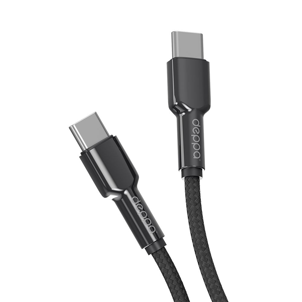 

Кабель USB Type-C-USB Type-C Deppa 72506-OZ 1м черный, 72506-OZ