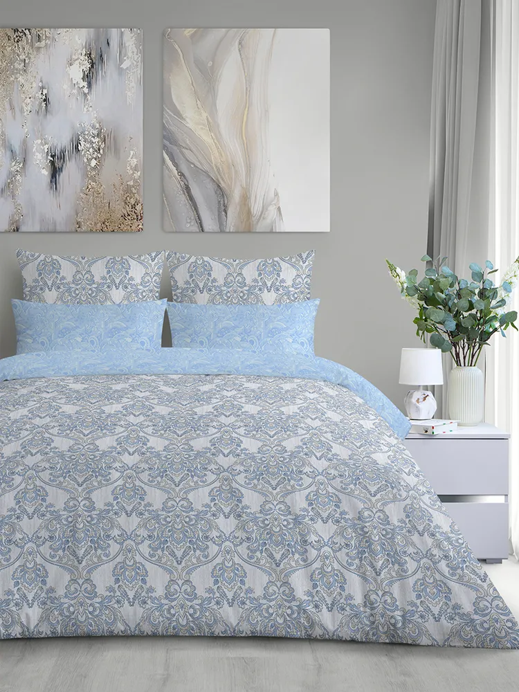 

Комплект постельного белья LoveME семейный 4 наволочки 50х70 и 70х70 см дизайн Manisa, Manisa