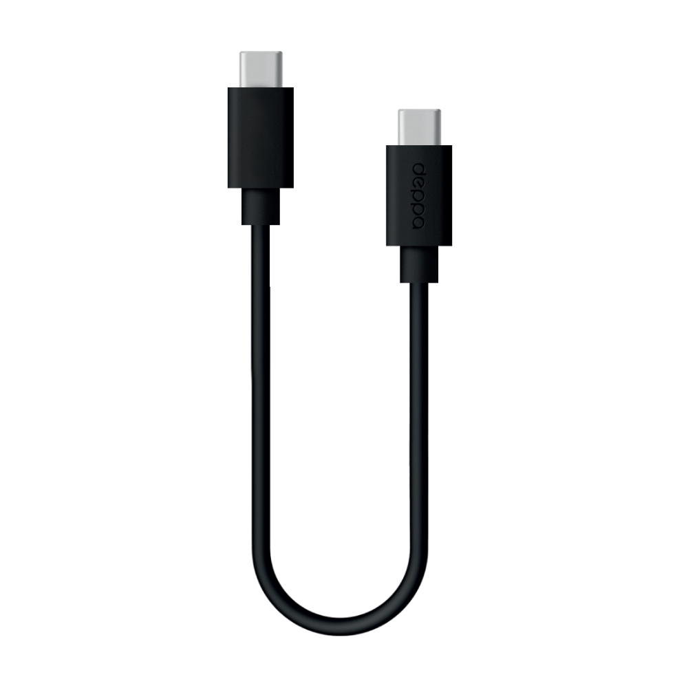 Кабель USB Type-C-USB Type-C Deppa 72302-OZ 1.2м черный