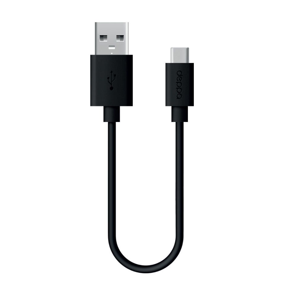 

Кабель USB 2.0 Type-A-USB Type-C Deppa 72301-OZ 1.2м черный, 72301-OZ