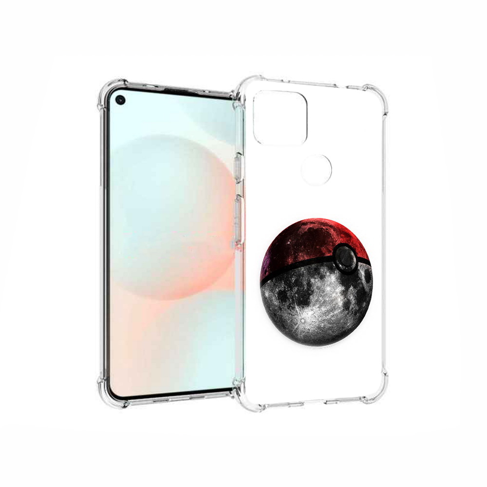 

Чехол MyPads Tocco для Google Pixel 5A планета покебол, Прозрачный, Tocco