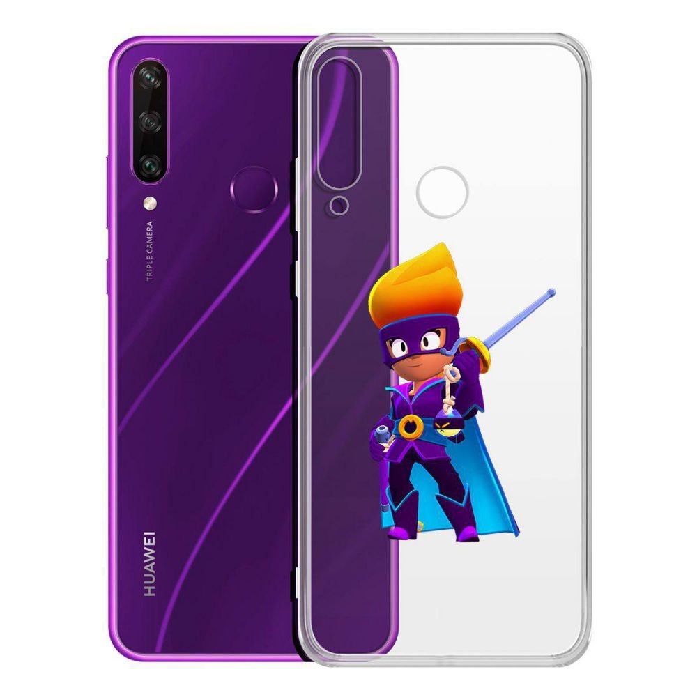 

Чехол-накладка Brawl Stars-Амбер де Ла Вега для Huawei Y6p, Прозрачный