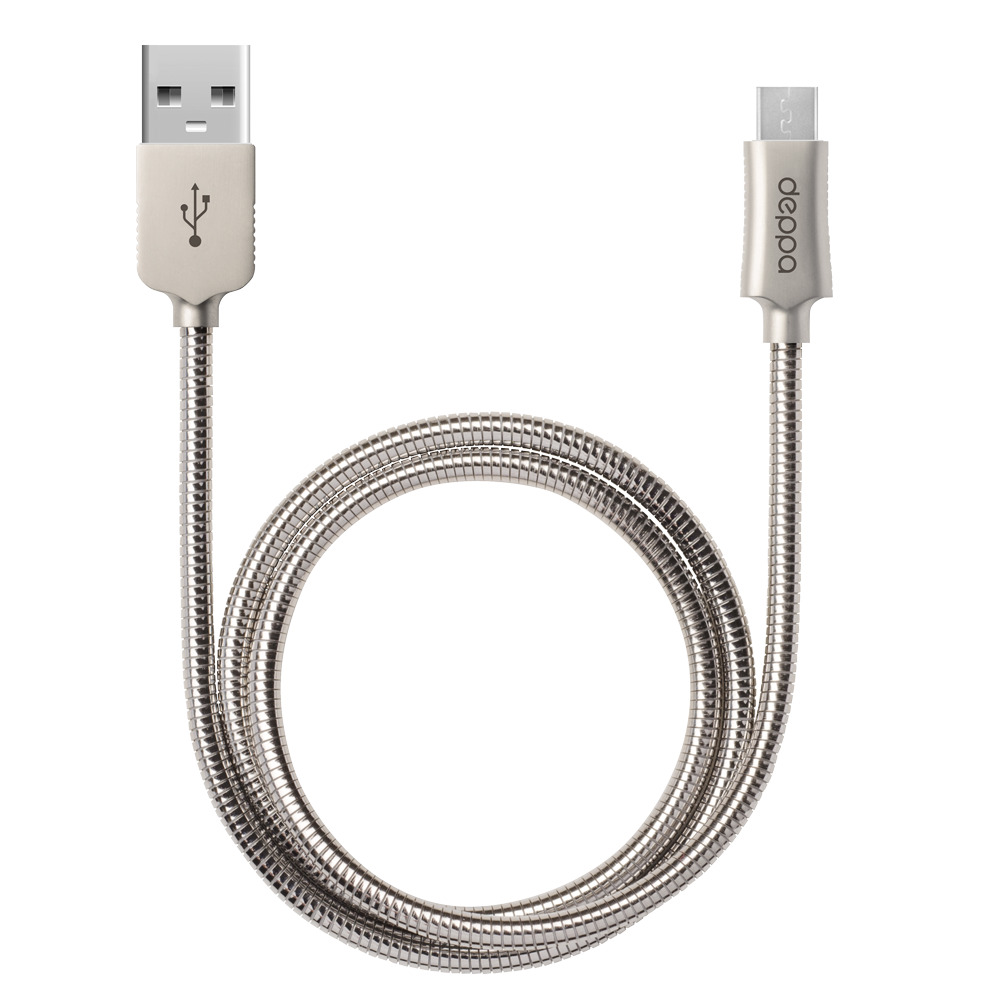 

Кабель micro USB-USB Deppa 72273-OZ 1.2м серый, 72273-OZ