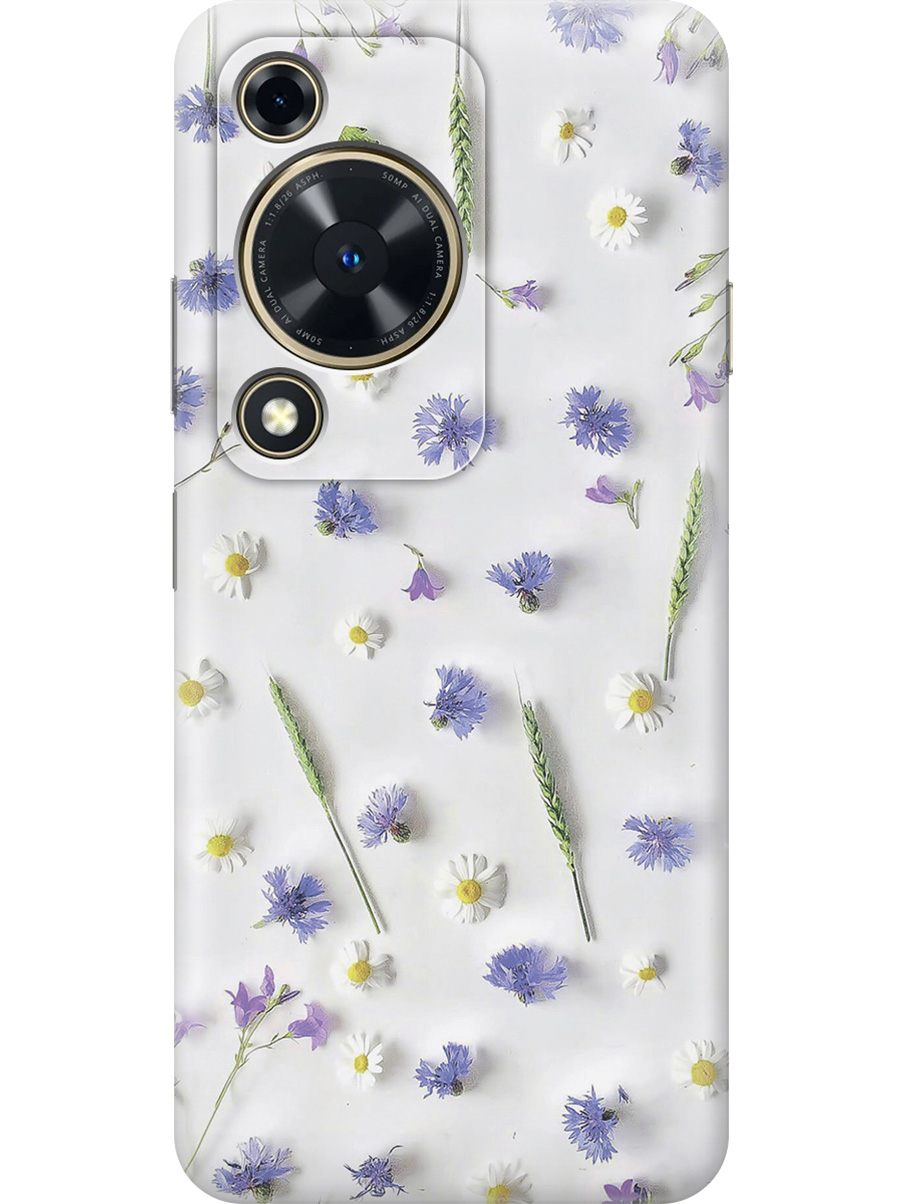 

Силиконовый чехол на Huawei nova Y72 с принтом "Ромашки и колоски", Прозрачный;белый;зеленый;фиолетовый, 785977822