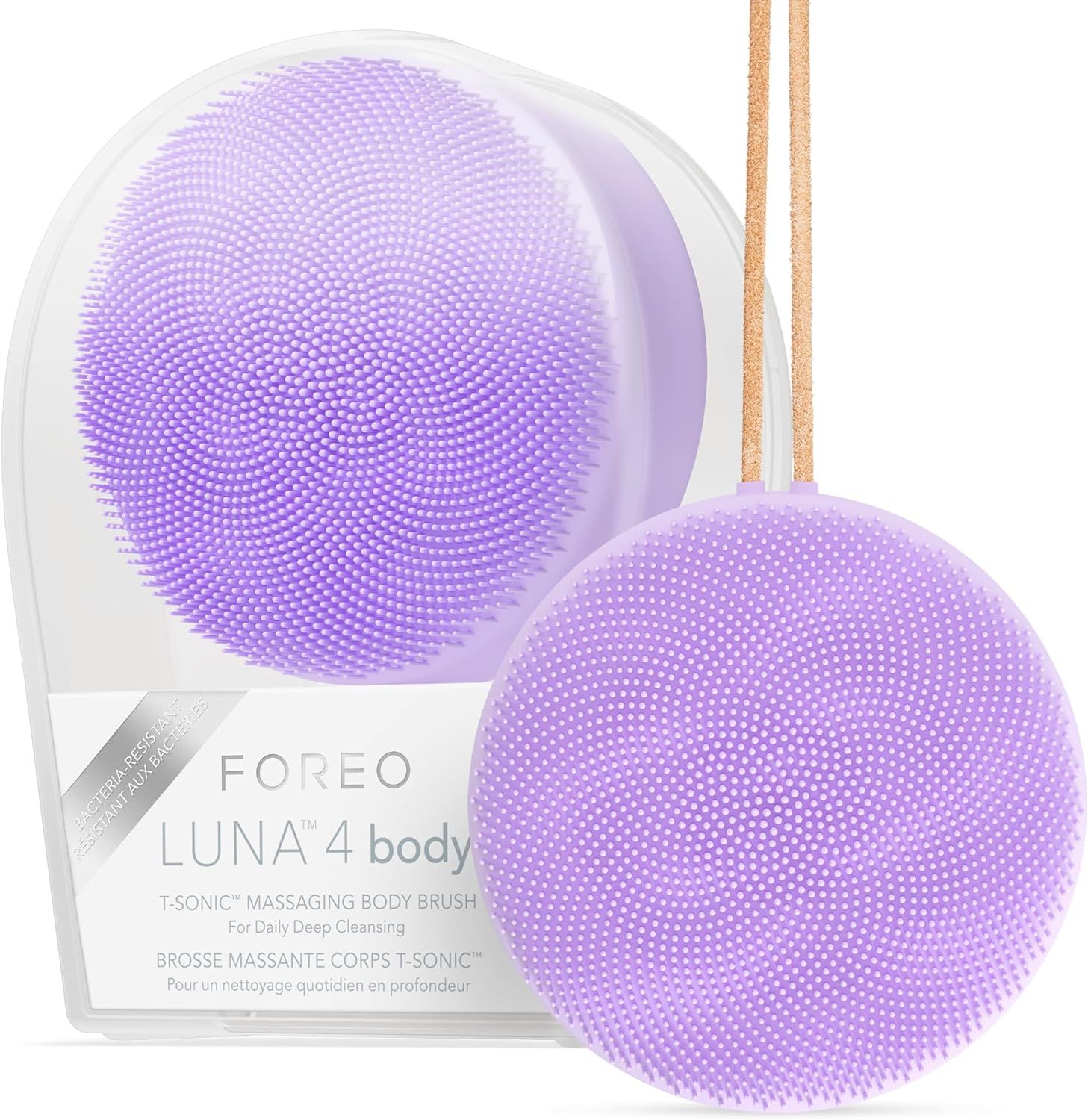 Массажная щетка для очищения тела Foreo Luna 4 body Lavender Китай фиолетовый