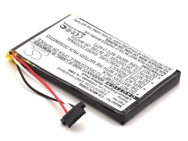 

Аккумулятор для GPS-навигатора Mitac Mio E4NT191323H12, 33897010129, BP-LX1320/11-B0001 SNCS-MIOC320SL, E4NT191323H12