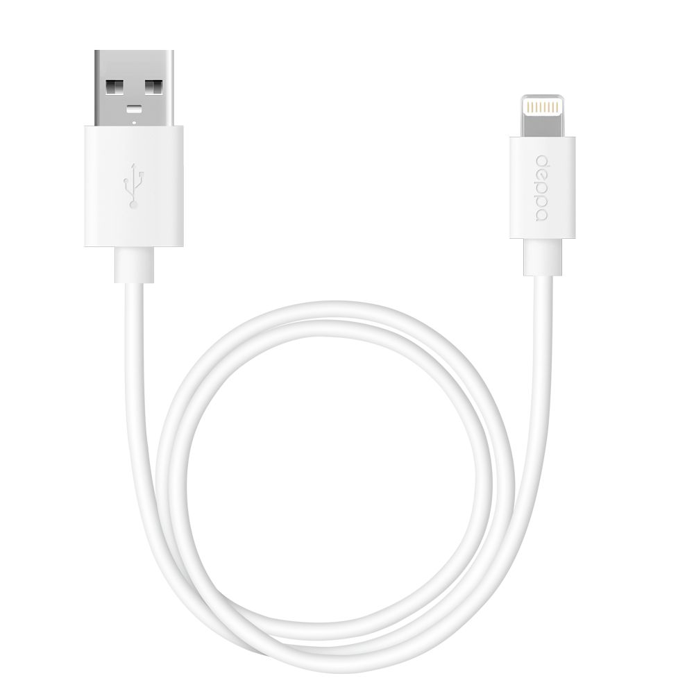 

Кабель Lightning-USB Deppa 72223-OZ 2м белый, 72223-OZ