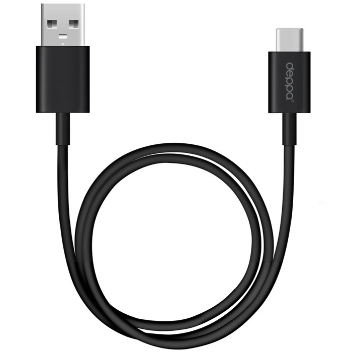 

Кабель USB Type-C-USB Deppa 72206-OZ 1.2м черный, 72206-OZ