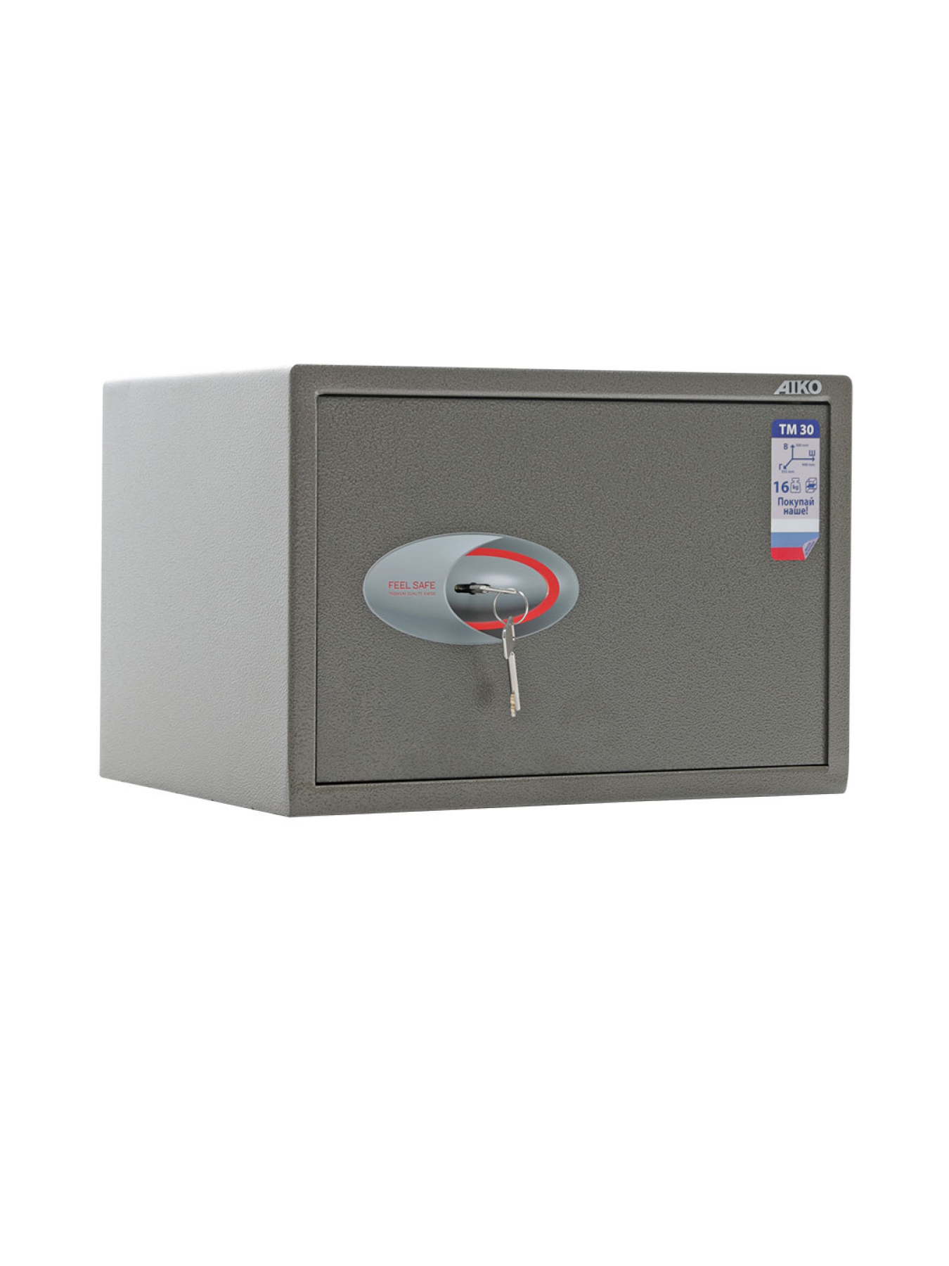 

Сейф офисный AIKO TM.30 ключевой, 30x44x35,5 см, Коричневый, TM.30