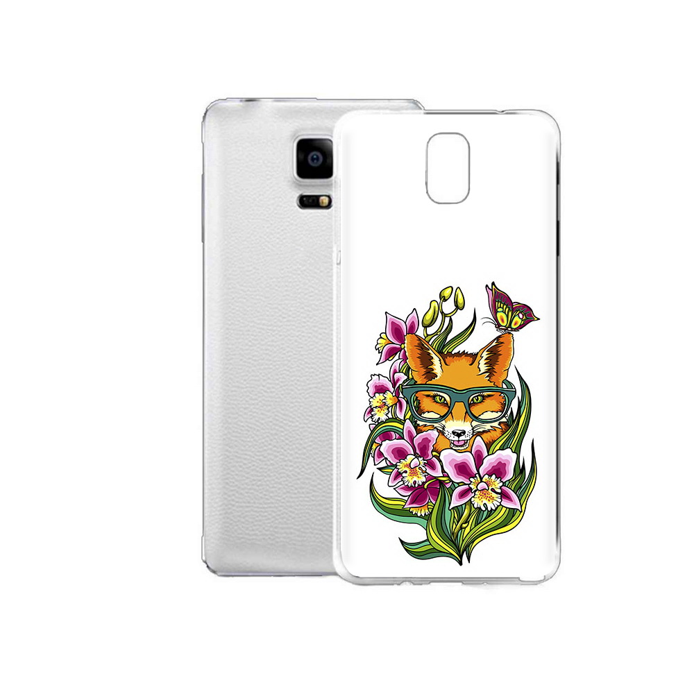 

Чехол MyPads Tocco для Samsung Galaxy Note Edge Лиса в цветах (PT11952.563.108), Прозрачный, Tocco