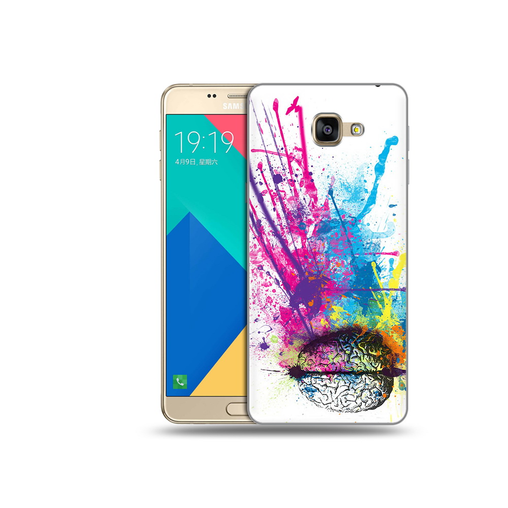 Чехол MyPads Tocco для Samsung Galaxy A9 яркий красочный мозг (PT25200.562.710)