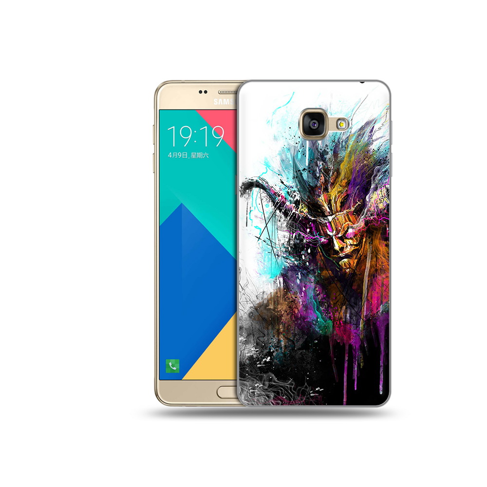 

Чехол MyPads Tocco для Samsung Galaxy A9 яркий дьявол (PT25200.562.709), Прозрачный, Tocco