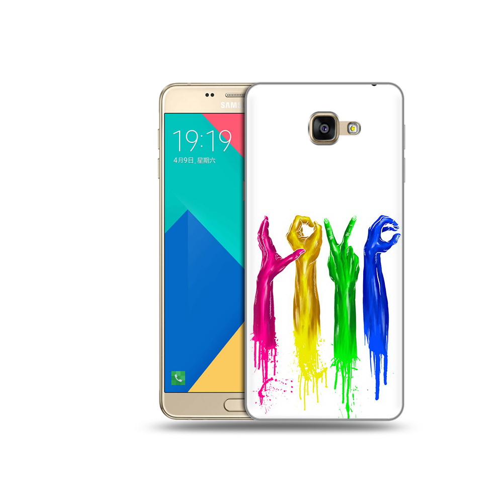 

Чехол MyPads Tocco для Samsung Galaxy A9 яркие руки love (PT25200.562.707), Прозрачный, Tocco