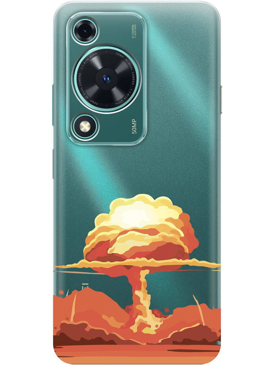 

Силиконовый чехол на Huawei nova Y72 с принтом "Ядерный взрыв" прозрачный, Прозрачный;красный, 785977851