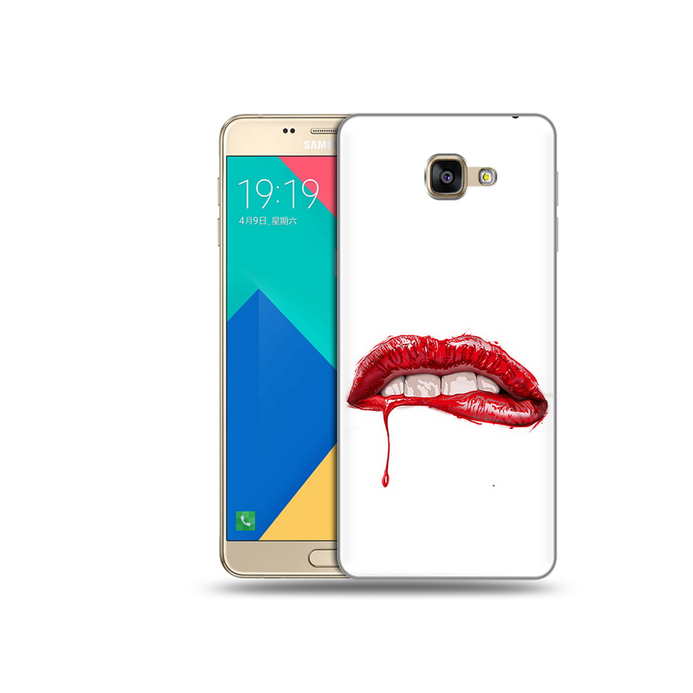 

Чехол MyPads Tocco для Samsung Galaxy A9 яркие красные губы (PT25200.562.706), Прозрачный, Tocco