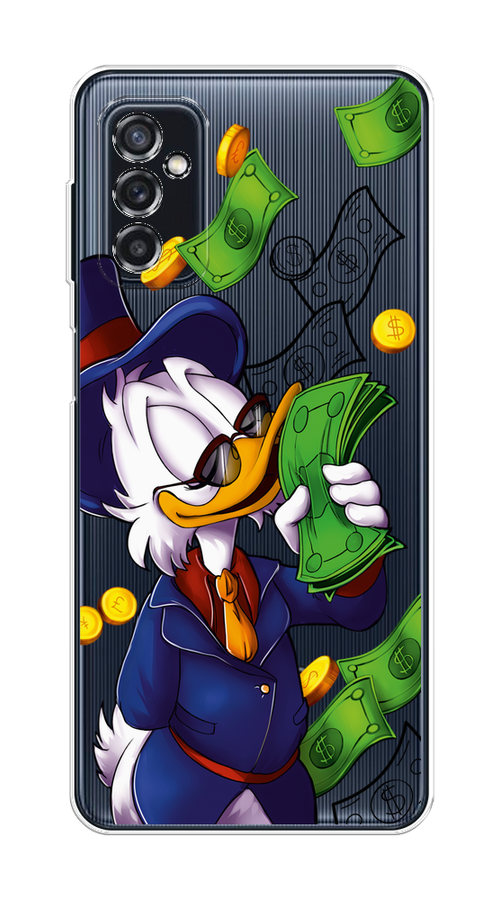 

Чехол на Samsung Galaxy M52 "Scrooge McDuck with Money", Синий;зеленый;белый, 2104350-6