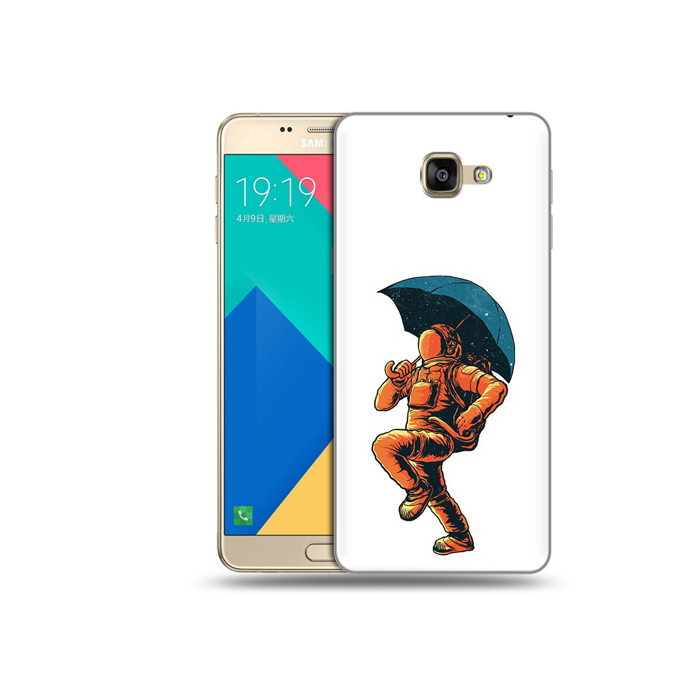 Чехол MyPads Tocco для Samsung Galaxy A9 шагающий космонавт с зонтом (PT25200.562.695)