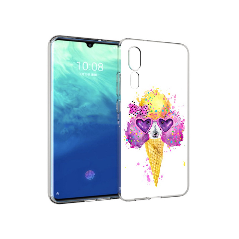 

Чехол MyPads Tocco для ZTE Axon 10 Pro Рожок (PT134302.444.146), Прозрачный, Tocco