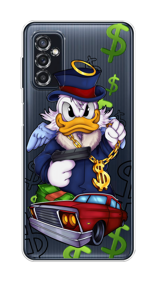 

Чехол на Samsung Galaxy M52 "Scrooge McDuck with a Gold Chain", Красный;синий;белый, 2104350-6