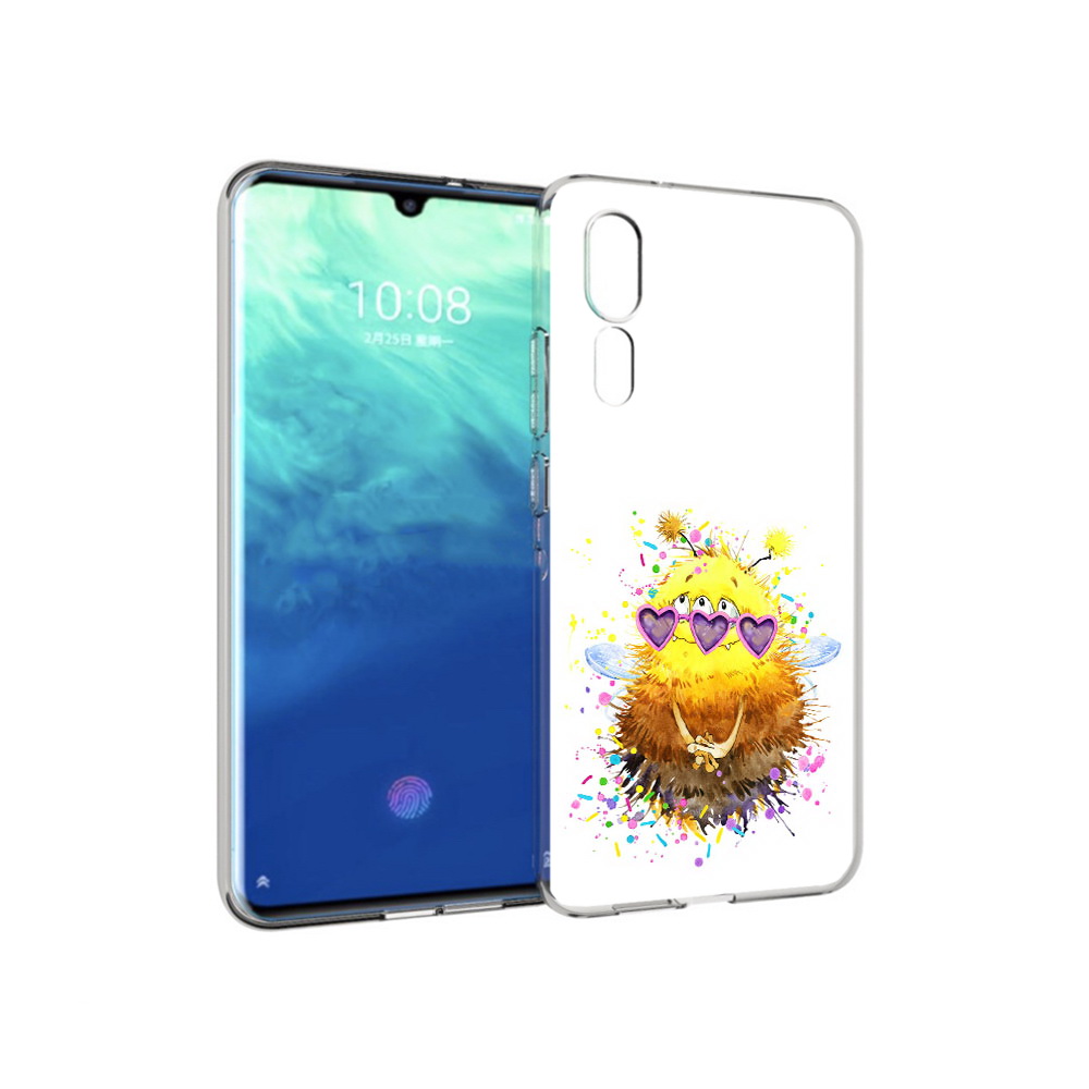 

Чехол MyPads Tocco для ZTE Axon 10 Pro Пушитый шмель (PT134302.444.143), Прозрачный, Tocco