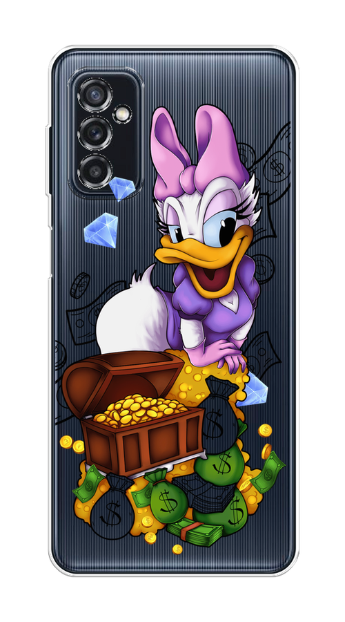 

Чехол на Samsung Galaxy M52 "Rich Daisy Duck", Коричневый;белый;фиолетовый, 2104350-6