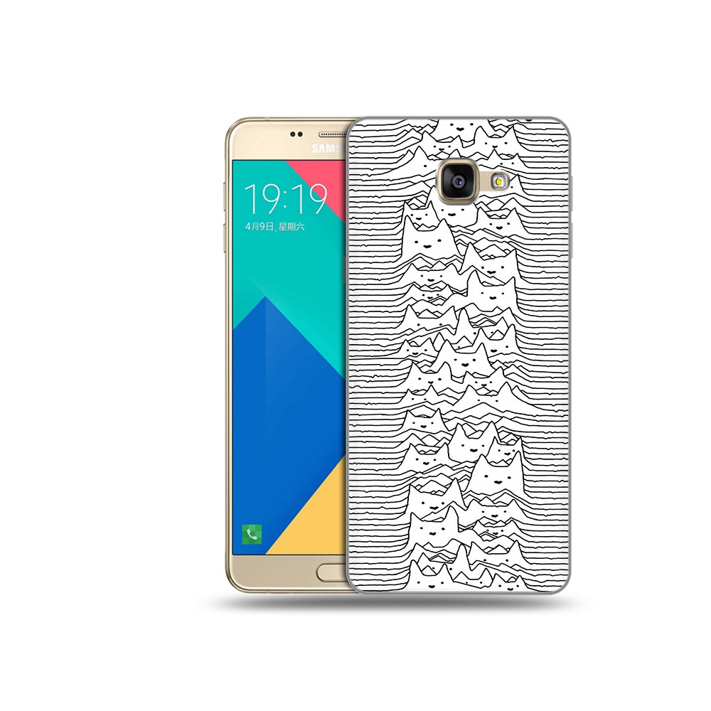 

Чехол MyPads Tocco для Samsung Galaxy A9 черно белые коты 3D (PT25200.562.682), Прозрачный, Tocco