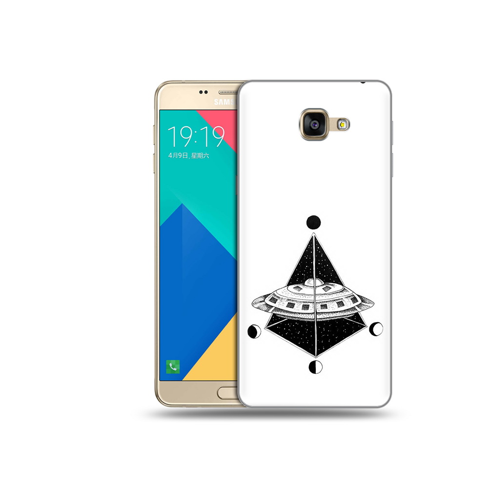 

Чехол MyPads Tocco для Samsung Galaxy A9 черно белая летающая тарелка (PT25200.562.679), Прозрачный, Tocco