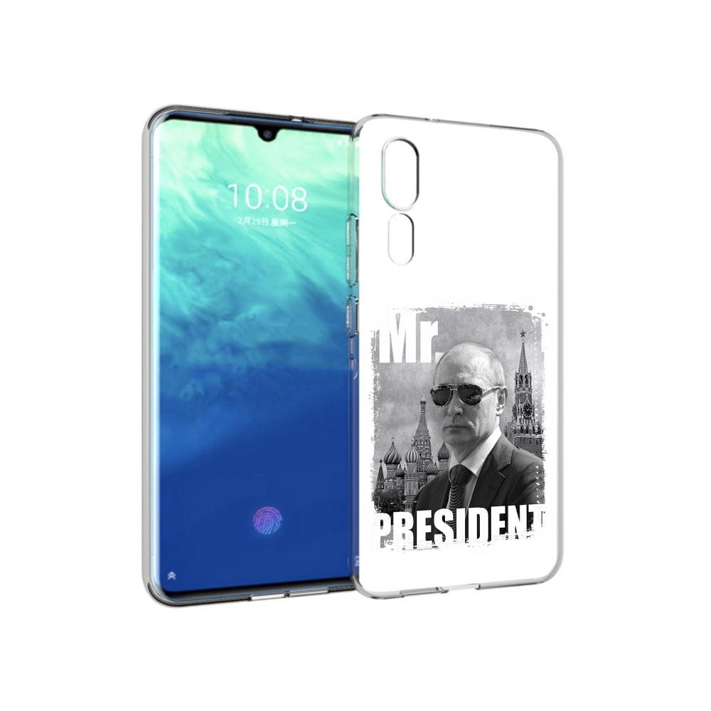 

Чехол MyPads Tocco для ZTE Axon 10 Pro Путин (PT134302.444.141), Прозрачный, Tocco