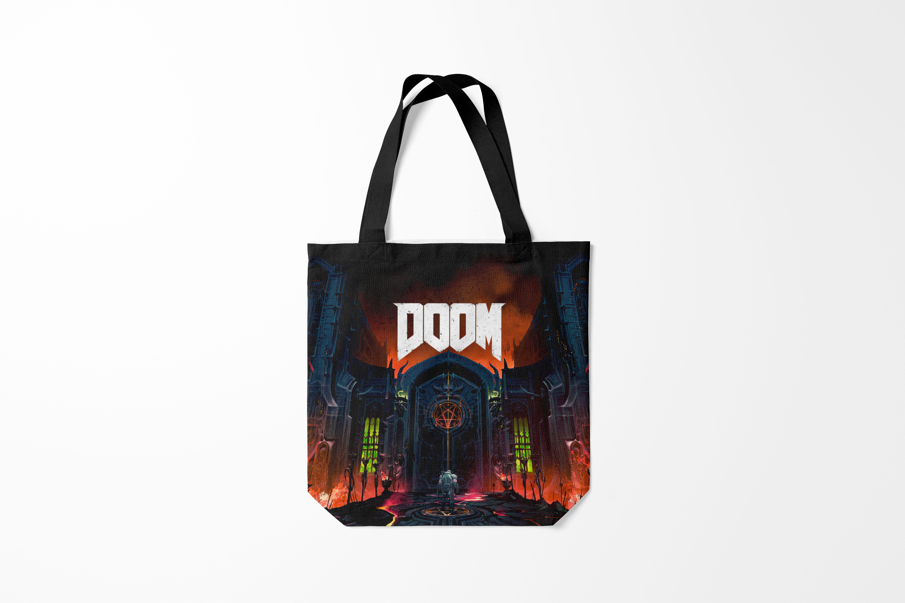 

Сумка шoппер унисекс Burnettie Doom ETERNAL, разноцветный, Doom ETERNAL