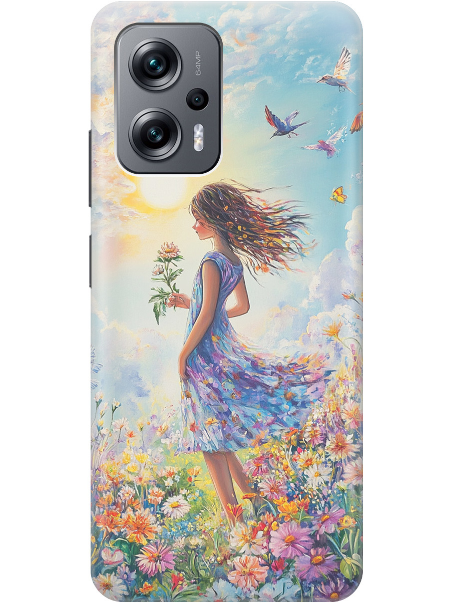

Силиконовый чехол на Poco X4 GT / Xiaomi Redmi Note 11T Pro / 11T Pro+ с принтом 857501, Прозрачный;зеленый;розовый;синий;желтый, 740187723