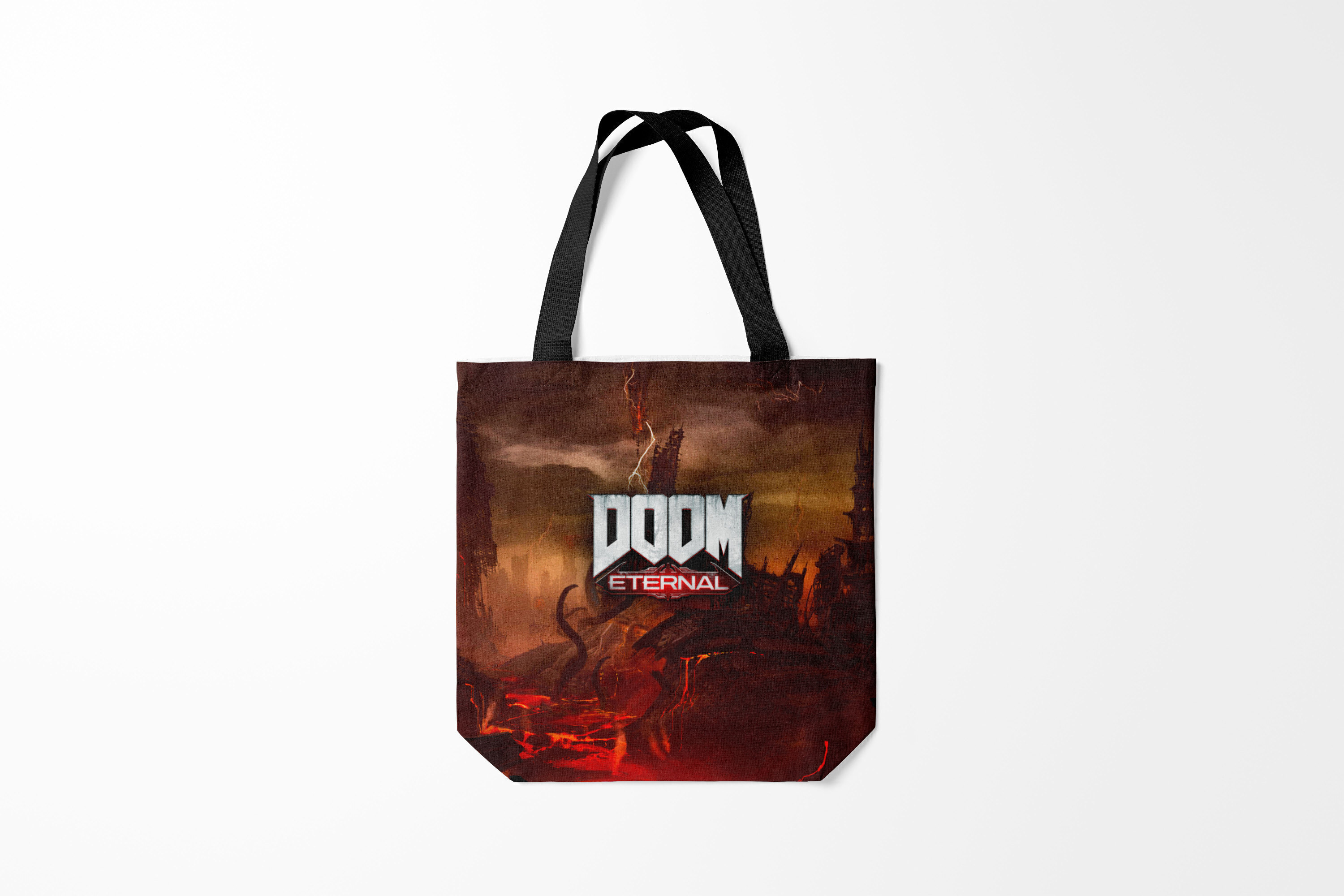 

Сумка шoппер унисекс Burnettie Doom Enternal, красный, Doom Enternal