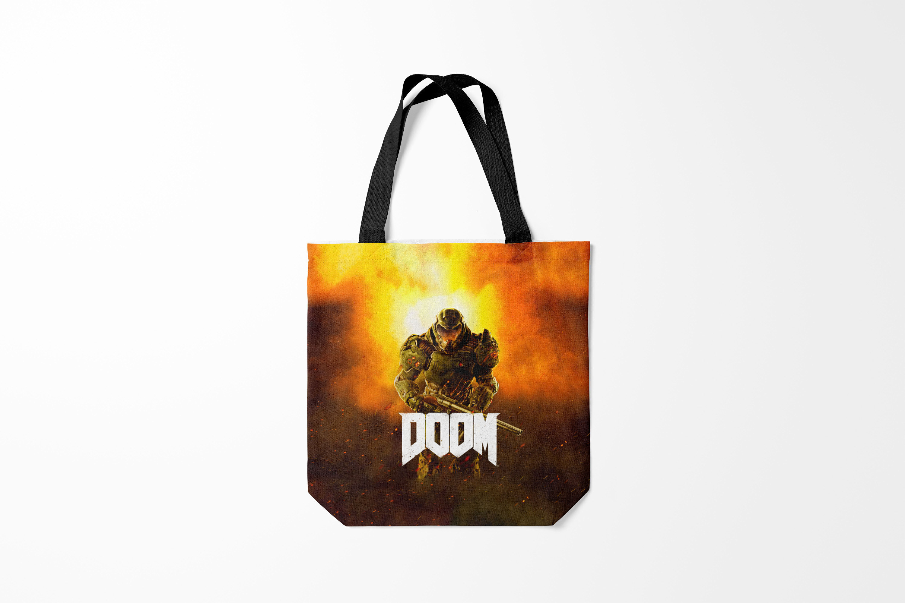 

Сумка шoппер унисекс Burnettie Doom, черный; красный, Doom