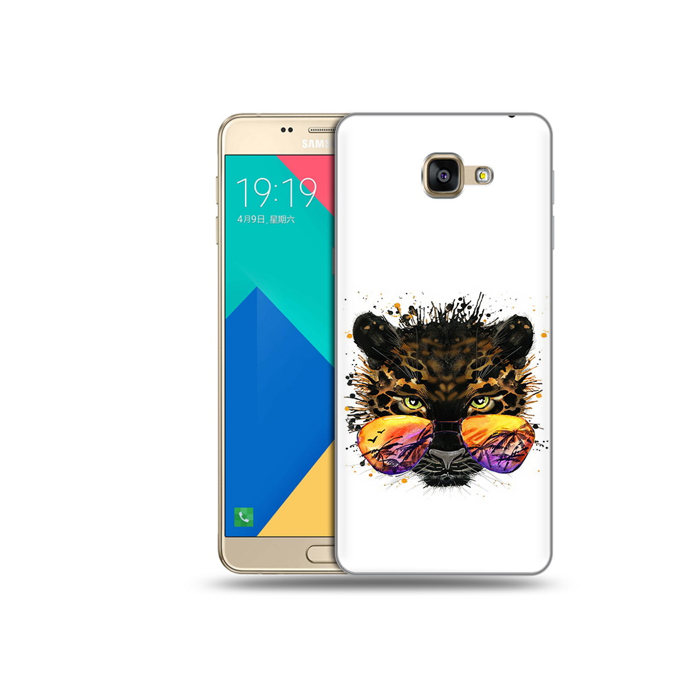 

Чехол MyPads Tocco для Samsung Galaxy A9 тропический леопард (PT25200.562.649), Прозрачный, Tocco