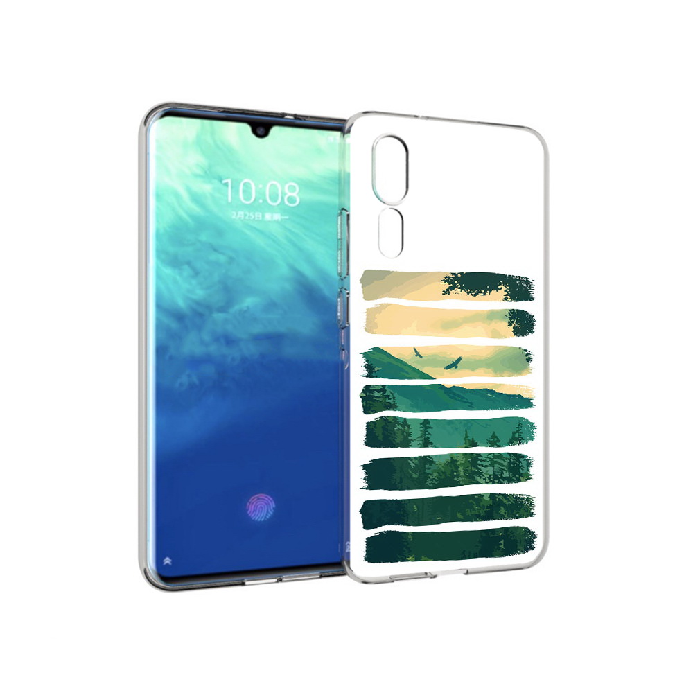 

Чехол MyPads Tocco для ZTE Axon 10 Pro Лесная чаща (PT134302.444.107), Прозрачный, Tocco
