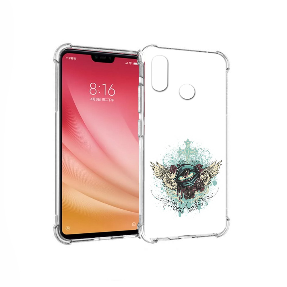 

Чехол MyPads Tocco для Xiaomi Mi 8 плачущий глаз с крыльями (PT110454.314.544), Прозрачный, Tocco